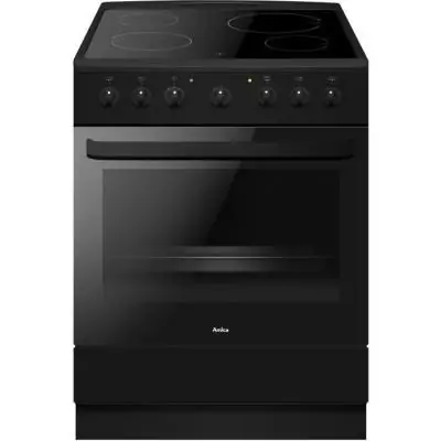 Cuisiniere vitrocéramique - AMICA - ACV6003RN - 4 feux - 1500 W - 60 cm - Noir