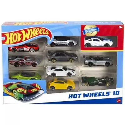 Hot Wheels - Coffret De 10 Véhicules - Coffret Petites Voitures - 3 ans et + 54886