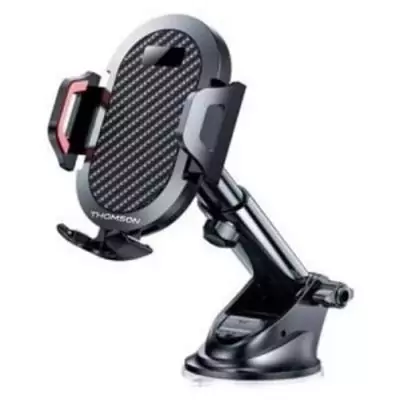 Porte téléphone - THOMSON - Fixation ventouse - Rotatif 360° - Avec bras télescopique