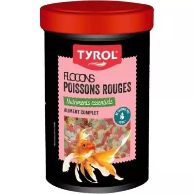 Aliment poisson - TYROL - Flocons pour poissons rouges - 1000 ml