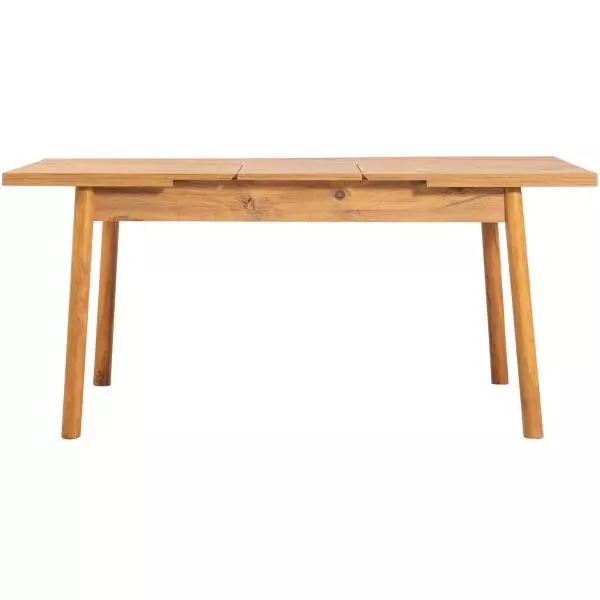 Table a manger - SANTIAGO - Extensible - Rectangulaire - 4 personnes - 120 x 77 x 75 cm - Pin atlantique