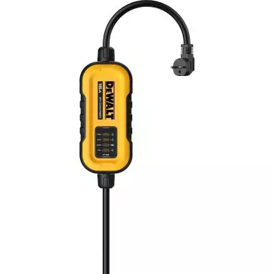 Chargeur portable pour véhicule électrique - DEWALT - 3,7kW - Type 2 + prise - 7 m - 16A - 230V AC Chargeur portable pour véhicule électrique - DEWALT - 3,7kW - Type 2 + prise - 7 m - 16A - 230V AC