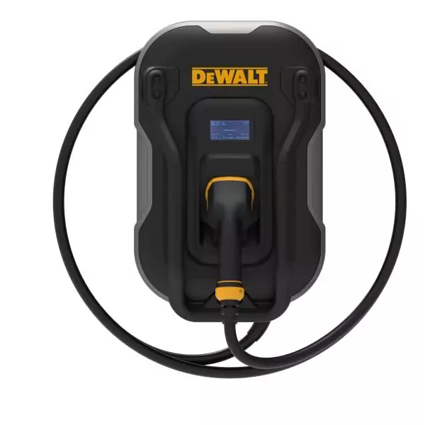Borne de recharge murale pour véhicule électrique - DEWALT - 7,4kW - Type 2 - 5 m - 32A - 380V AC