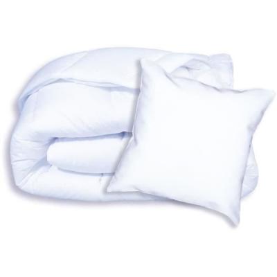 DODO Pack Couette chaude anti-acariens 140x200 cm + 1 oreiller 60x60 cm - Splendeur - Garnissage 100% volupt'air 350gr/m² - Bla