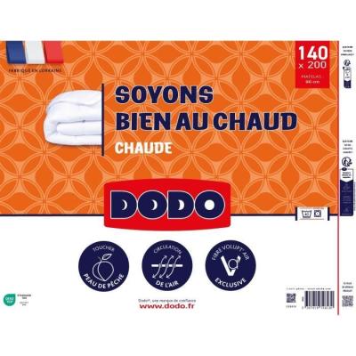 DODO - Couette - Bien au chaud - 140 x 200 - 400g/m² - VOLUPT'AIR - Blanc