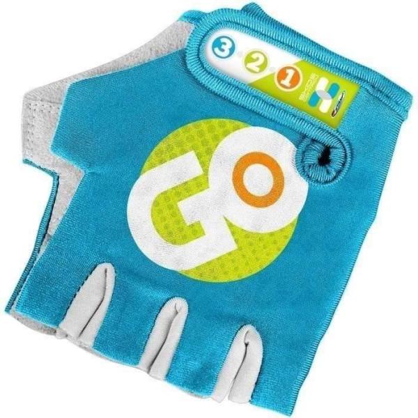 Gants Mitaines pour Enfant - STAMP - Skids Control - Bleu - Protection Optimale - Fermeture a scratch