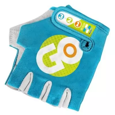 Gants Mitaines pour Enfant - STAMP - Skids Control - Bleu - Protection Optimale - Fermeture a scratch