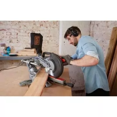 Scie a onglets - BLACK&DECKER - BES700-QS - 1600W - Profondeur de coupe 70mm