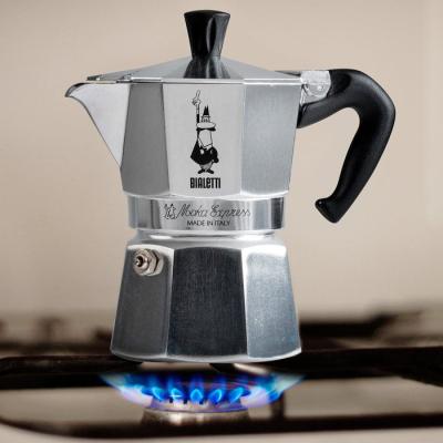 Cafetiere italienne - BIALETTI - La Mokina - Tous feux sauf induction - 1 tasse - 40 ml - Inox