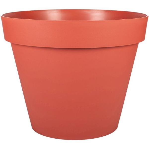 Pot de fleur Rond - EDA - Toscane - Ø 48 cm - 43 L - Intérieur/Extérieur - Ø 47,5 x H.40 cm - Orange Terre Battue
