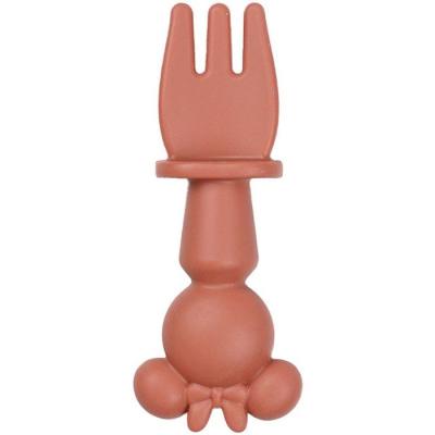 SET DE 2 COUVERTS SILICONE - 2 PCS silicone cutlery set MINNIE