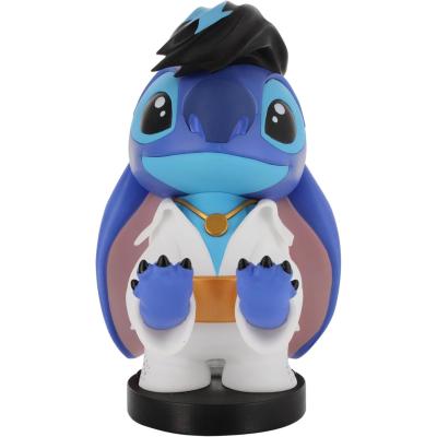 Figurine Disney Stitch Elvis - EXQUISITE GAMING - Cable Guys - Support écouteurs, smartphone ou petit accessoire - 20 cm
