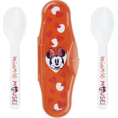 SET 2 CUILLERES AVEC BOITIER DE TRANSPORT MINNIE COLLECTOR