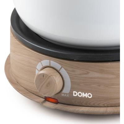 Appareil a fondue - DOMO - DO736F - 1500 W - 2 L - 8 personnes - Blanc/Bois