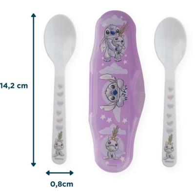 SET 2 CUILLeRES AVEC BOÎTIER DE TRANSPORT LILO et STITCH