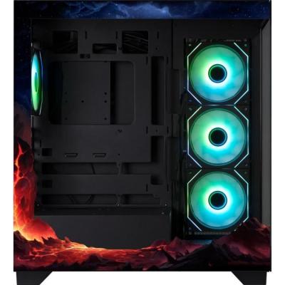 Boîtier PC sans alimentation - BITFENIX - CETO Premium Volcano - Moyen tour - Format ATX - 4x120mm A-RGB - Noir