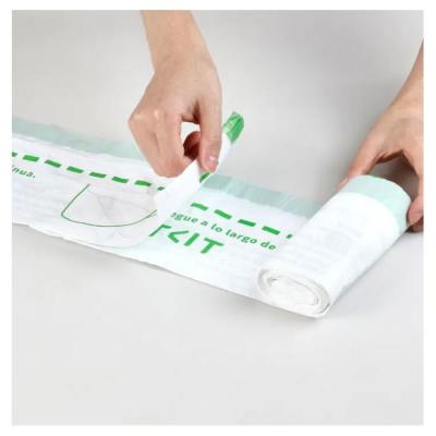 Lot de 5 rouleaux de 20 sacs poubelle - PETKIT - 8 L - Pour litiere automatique - Vert