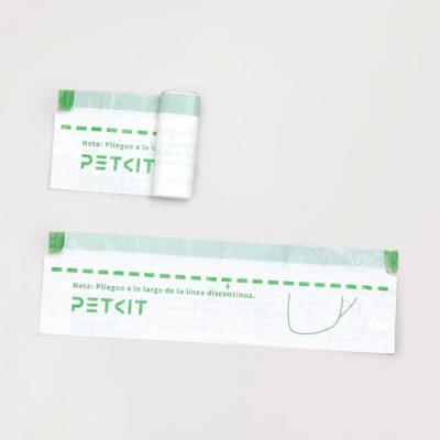 Lot de 5 rouleaux de 20 sacs poubelle - PETKIT - 8 L - Pour litiere automatique - Vert