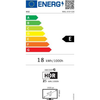 Ecran PC Gamer - MSI - 25 - FHD - 200Hz - Dalle Rapid IPS - 0.5ms - MAG255F E2