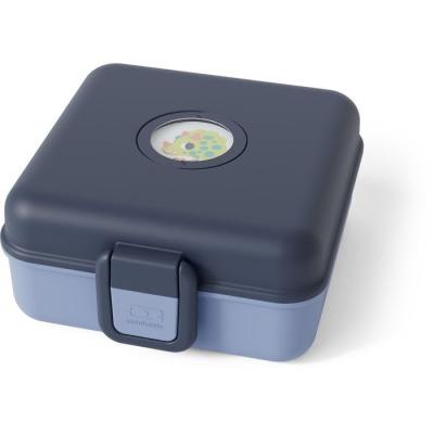 Boite a Sandwich Enfant - MONBENTO - Couverts inclus - Sans BPA - Snacky Bleu Infinity