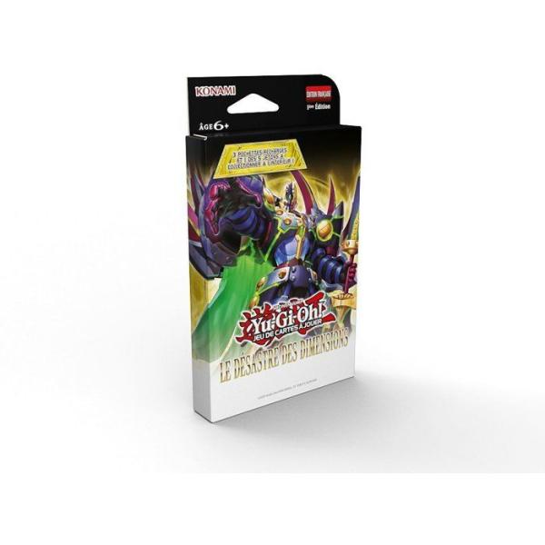 Pack de 3 boosters - KONAMI - Yu-Gi-Oh! - Le Désastre des Dimensions - 28 cartes dont 1 carte jeton exclusive - Des 6 ans