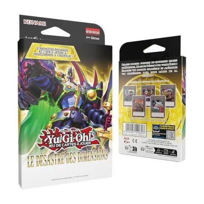 Pack de 3 boosters - KONAMI - Yu-Gi-Oh! - Le Désastre des Dimensions - 28 cartes dont 1 carte jeton exclusive - Des 6 ans