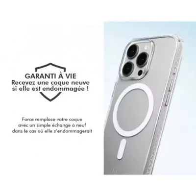 Coque iPhone17 Recyclée avec Paillettes - FC Air Xtrem MagSafe