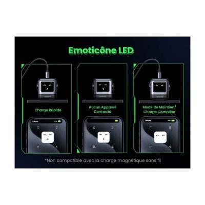 Chargeur secteur robot 4 ports - UGREEN - 100W - PD - Noir