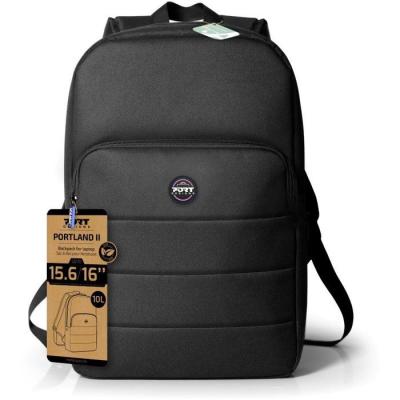 Sac a dos PC - PORT Designs - PORTLAND II ECO - 15.6/16 pouces - Noir