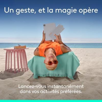 Etui clavier - Logitech - Flip Folio - Pour iPad et iPad Air 11 pouces (M4 et M5) (M2 et M3) (5e génération - 2024) - Graispâ