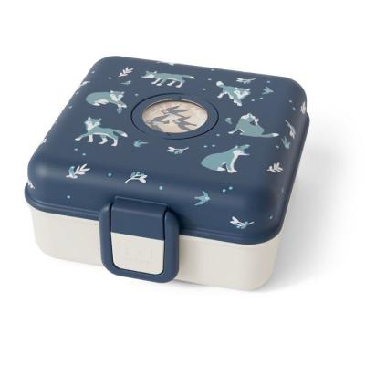Boite a Sandwich Enfant - MONBENTO - Couverts inclus - Sans BPA - Snacky Wolf