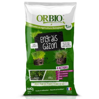 Engrais gazon - ORBIO - Formule Gazon - Favorise densité et verdure