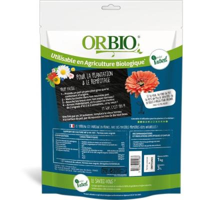 Terreau Universel - ORBIO - Bleu - 3 L
