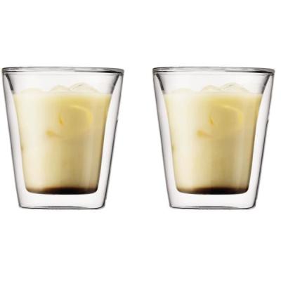 Set 2 verres - BODUM - Canteen - Double paroi - 0.2 l - Transparent