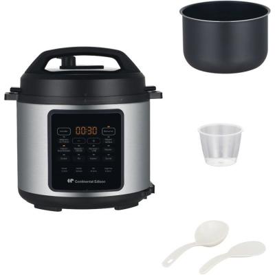 Multicuiseur Autocuisuer sous pression - CONTINENTAL EDISON - CEMCSP10006L - 6 L - 1000 W - Noir et inox