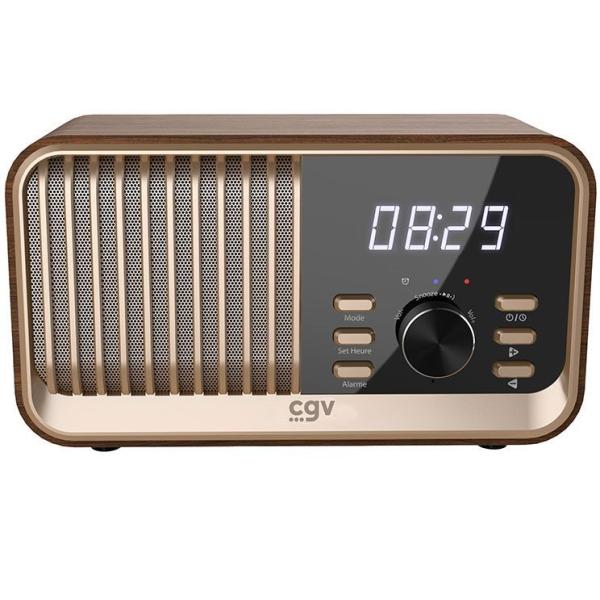 Radio FM portable - CVG - BeBop FM - Bluetooth - Batterie intégrée - Bois
