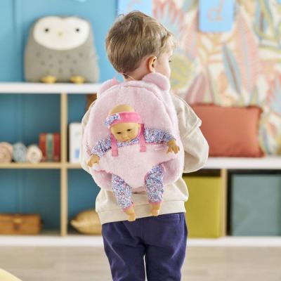 Sac a dos porte-poupon - COROLLE - Peluche rose pour poupon 30 cm - Des 3 ans