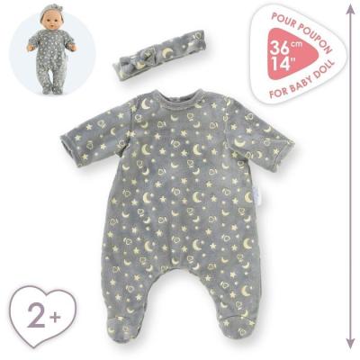 Pyjama - Corolle - Brille dans la Nuit - 36 cm - Étoiles phosphorescentes - Facile a enfiler