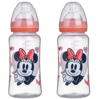 Lot de 2 biberons - DISNEY BABY - MINNIE COLLECTOR - 360 ml - Tétine silicone - Débit 3 positions