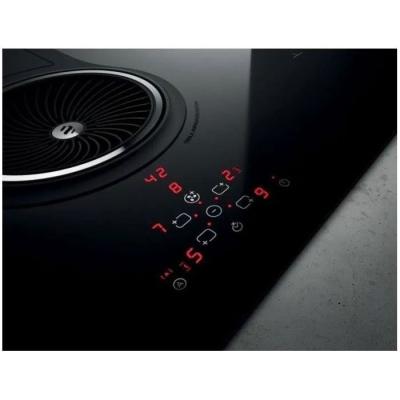 Table induction ELICA PRF0120978A NikolaTesla BL/F/83 - 4 foyers - Commandes tactiles - Extraction intégrée - Noir brillant