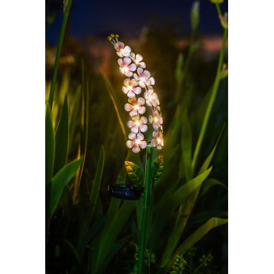 Décoration lumineuse solaire Violette - GALIX - G2622 - Métal - Hauteur 65 cm - 15 Micro LED - Blanc chaud - 3 Lumens