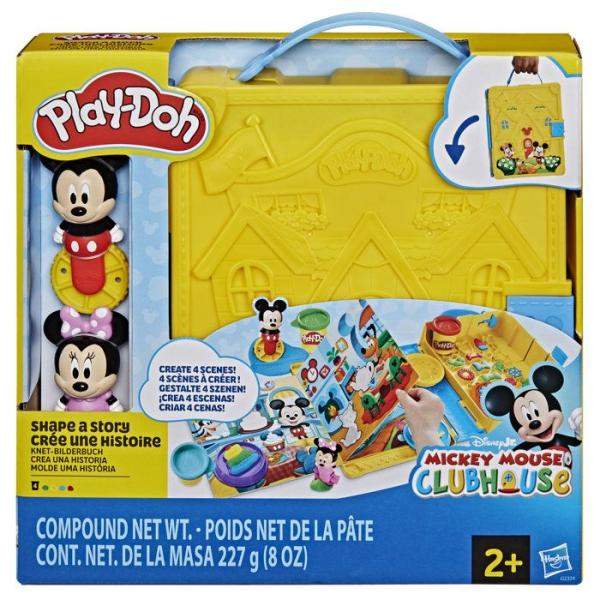 Play-Doh Disney Junior Crée Une Histoire, Coffret de pâte a Modeler portatif, Loisirs créatifs, des 2 ans