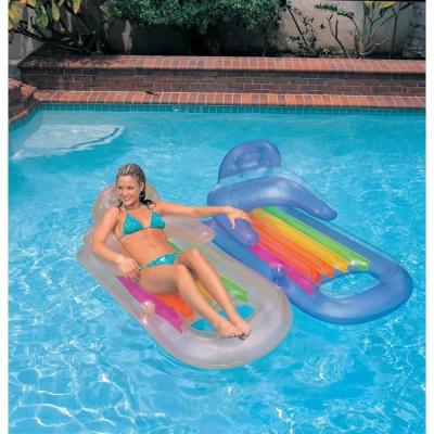INTEX Matelas gonflable Fauteuil De Piscine King Cool - Couleur aléatoire