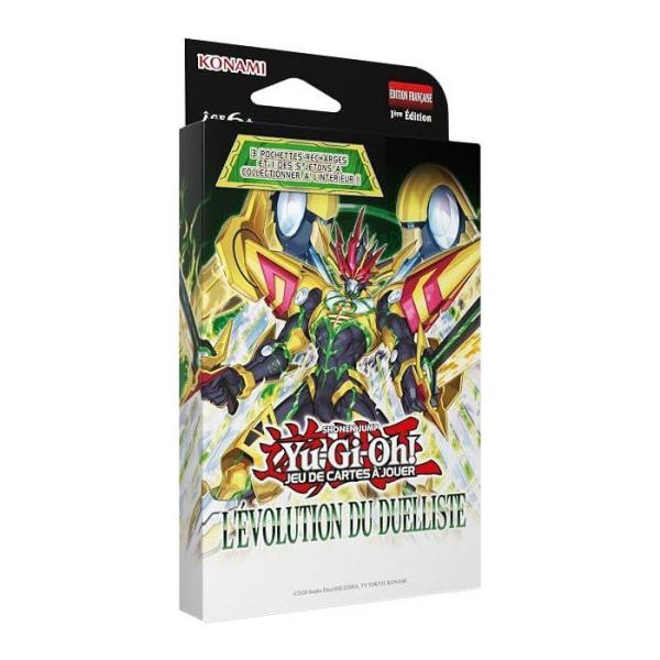 Pack de 3 boosters - KONAMI - Yu-Gi-Oh! - L'Évolution du Duelliste - 28 cartes dont 1 carte jeton exclusive - Des 6 ans