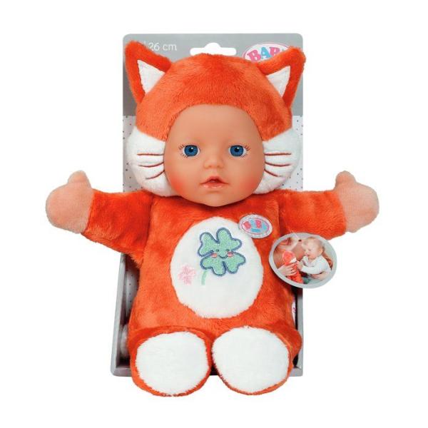 BABY BORN - Poupée douce renard avec petites oreilles et poches pour les doigts - 26 cm - Nouveau-né