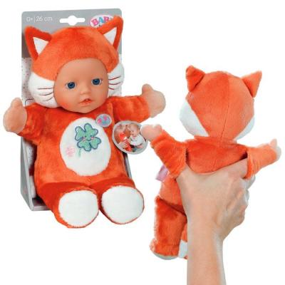 BABY BORN - Poupée douce renard avec petites oreilles et poches pour les doigts - 26 cm - Nouveau-né
