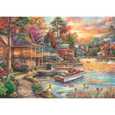 Puzzle 1000 pieces - SCHMIDT - Chuck Pinson - Paysage en Or du Soir - Multicolore - Pour Adultes