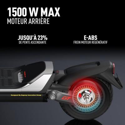 Trottinette électrique - SEGWAY - GT1E - 500 W - 11 - Autonomie jusqu'a 70 km - Clignotants - Feux