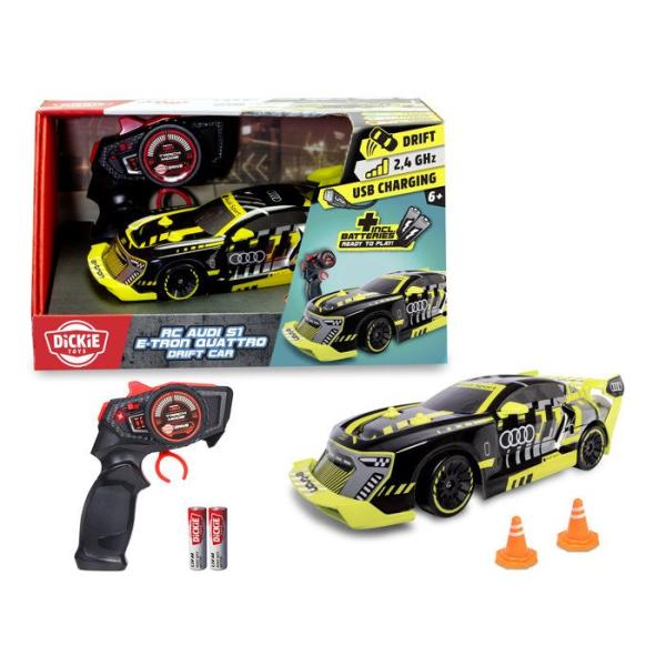 Dickie - Véhicule Radiocommandée - Audi S1 E-Tron Drift - 22cm - Des 6 ans