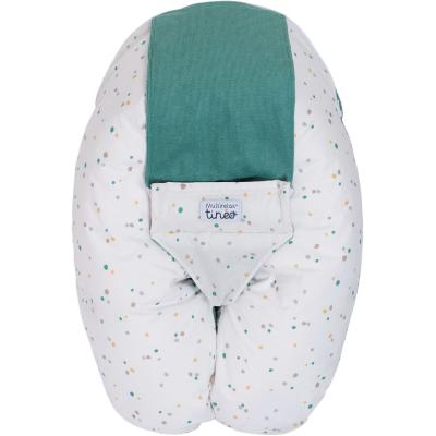 Coussin de maternité 3-en-1 - TINEO - MULTIRELAX - Tissu éponge - Vert / Pois